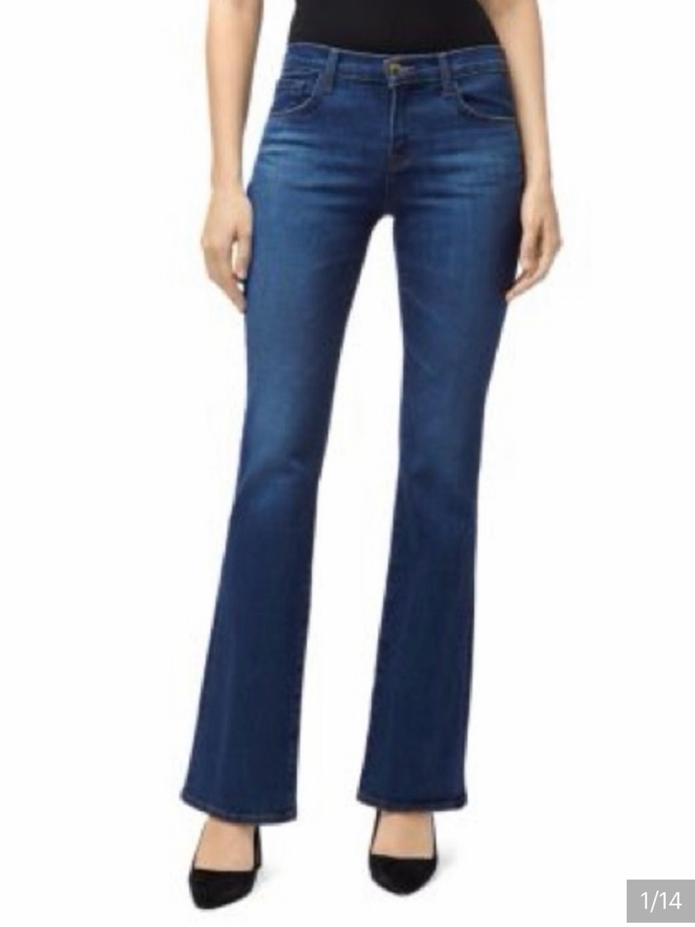 J Brand Dark Blue Flare Jeans